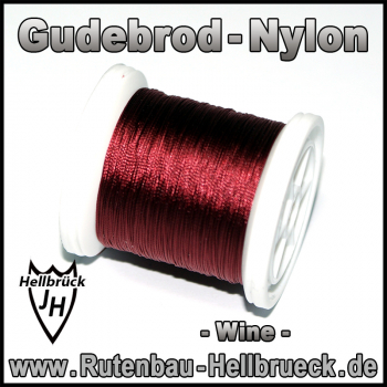 Gudebrod Bindegarn - Nylon - Farbe: Wine / Wein -A-